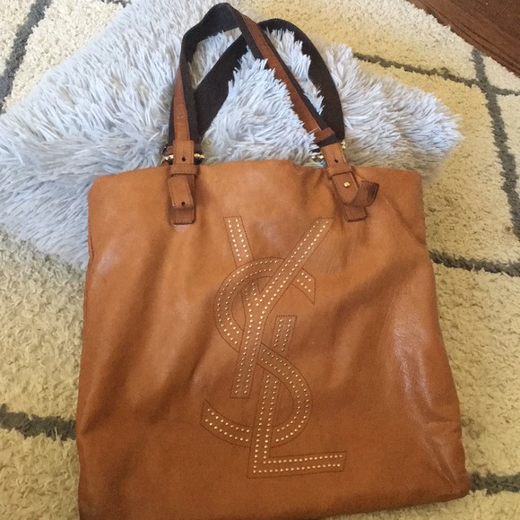 ysl vintage leather bag